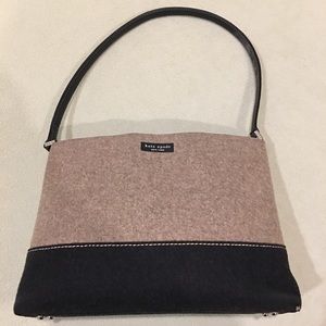 Kate Spade fabric bag with leather handle